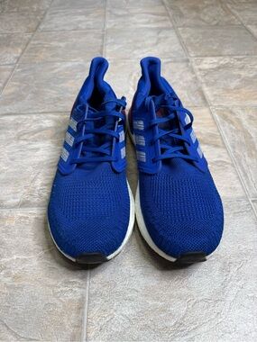 Addias Ultra boost 20 Royal Blue Scarlet Mens Size 12 Blue EG0758 Preowned